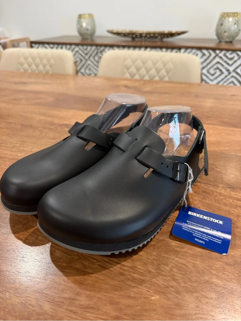 Birkenstock Tokio Prof size 7M/9W Adjustable Strap Black